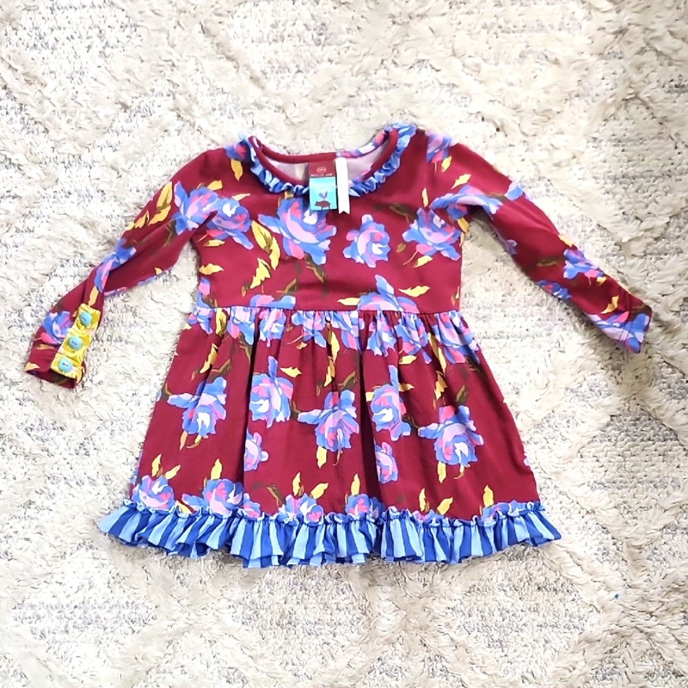 Matilda Jane (Heart Soul Pride) Girls Winifred Dress - Size 12 Months - EUC